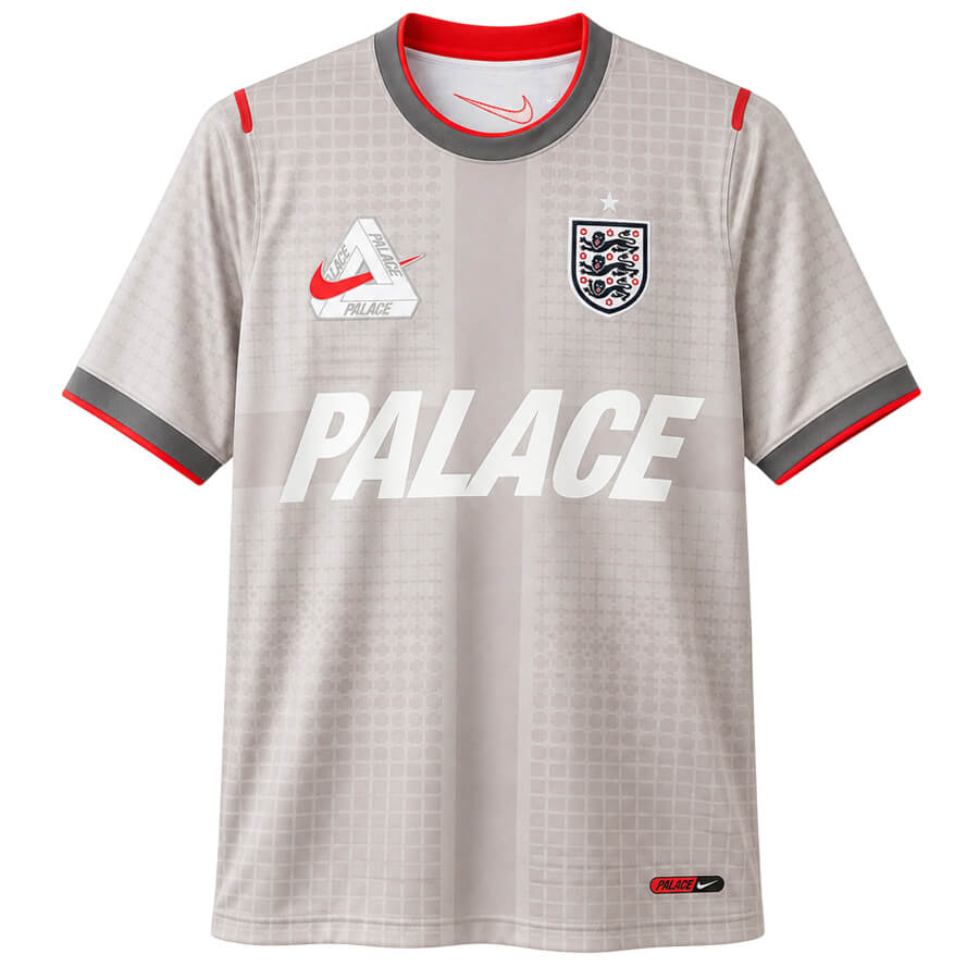 England X Palace Pre Match Training Top - Pewter Grey