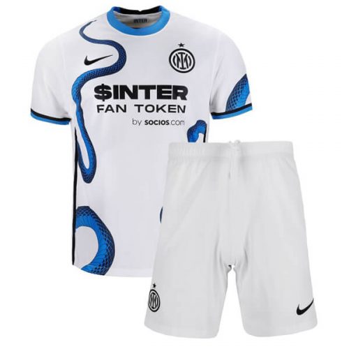 Inter Milan Away Kids Football Kit 21 22