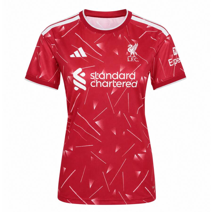 Liverpool Home Womans Football Shirt 26 27