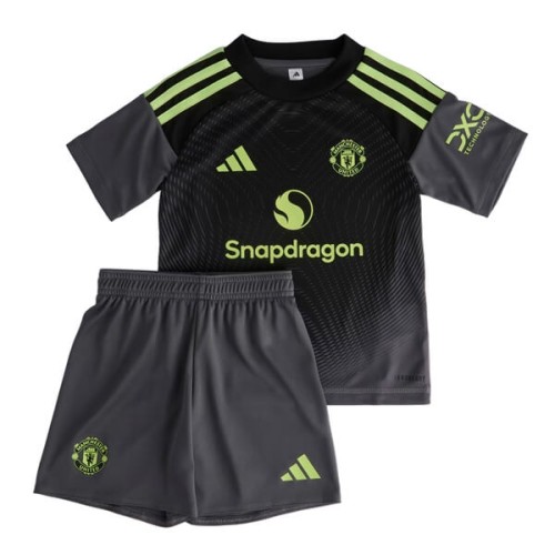 Manchester United Goalkeeper Kids Football Kit - Black