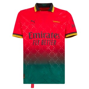 AC Milan X Off-White Fourth Football Shirt 24 25 - Red