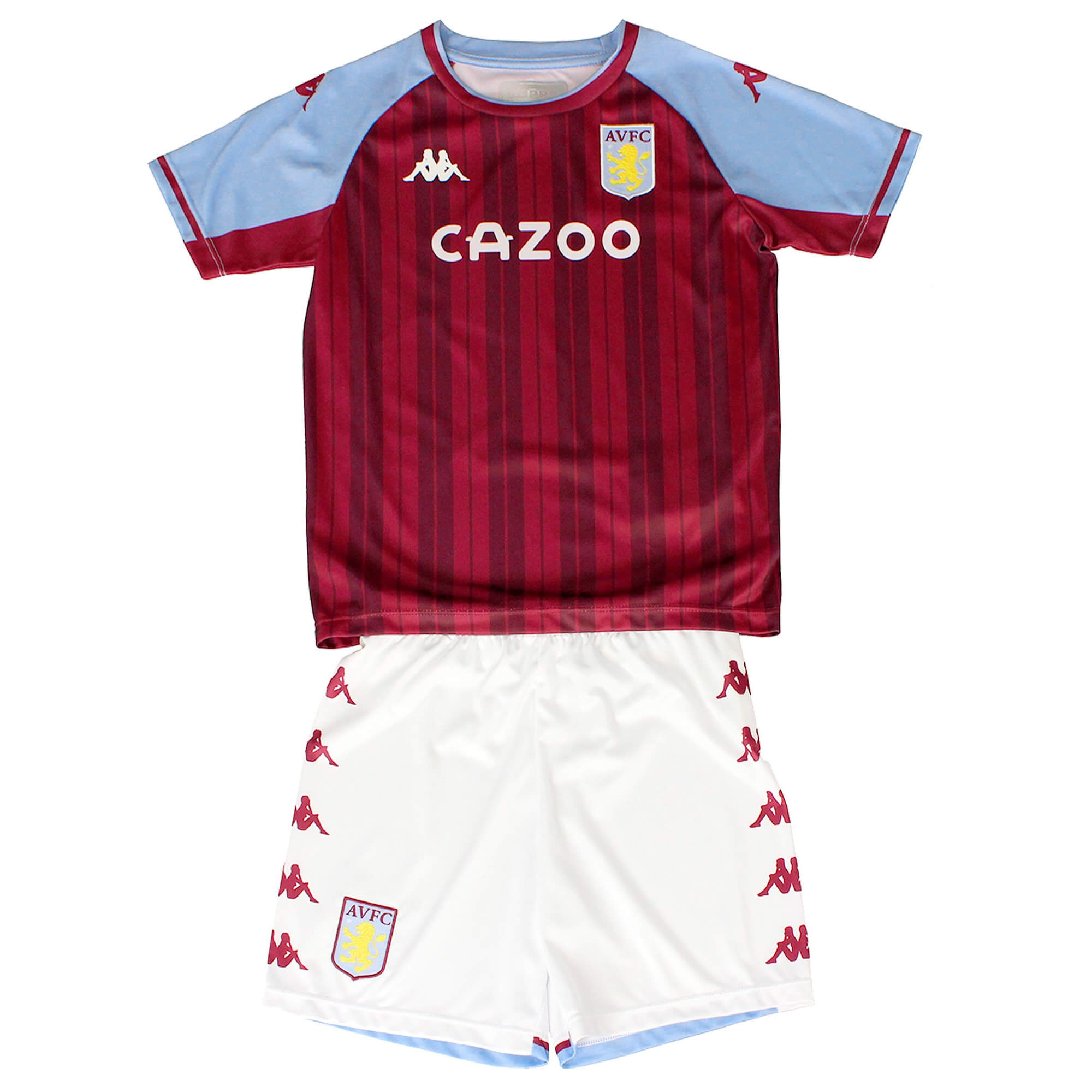 Aston Villa Home Kids Football Kit 21 22