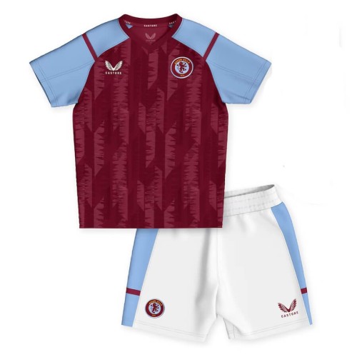 Aston Villa Home Kids Football Kit 23 24