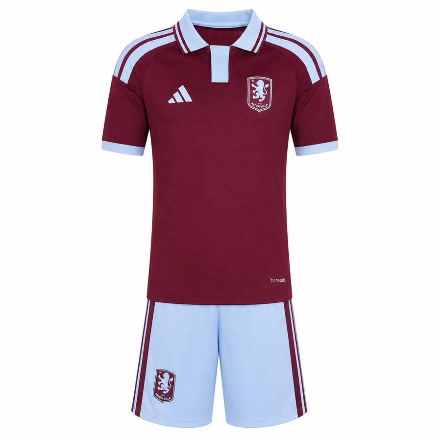 Aston Villa Home Kids Football Kit 26 27