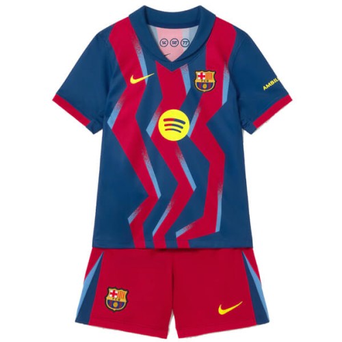 Barcelona Fourth Kids Football Kit 25 26