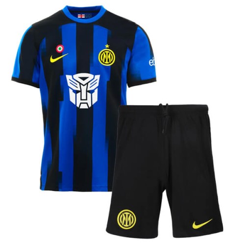 Inter Milan Home Transformers Kids Football Kit 23 24