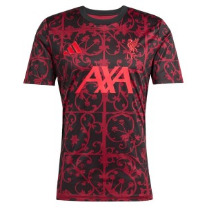 Liverpool Pre Match Training Football Top - Red Black