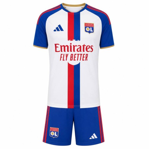 Lyon Home Kids Football Kit 26 27