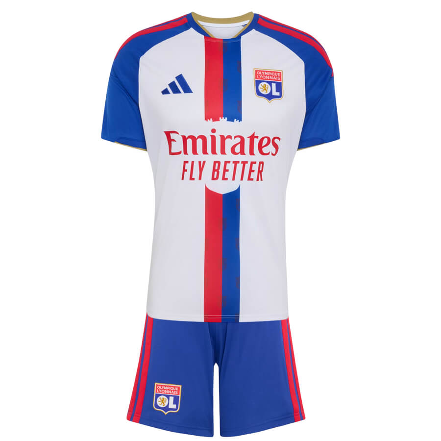 Olympique Lyonnais Home Kids Football Kit 26 27
