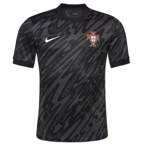 Portugal Goalkeeper Football Shirt 2024 - Black