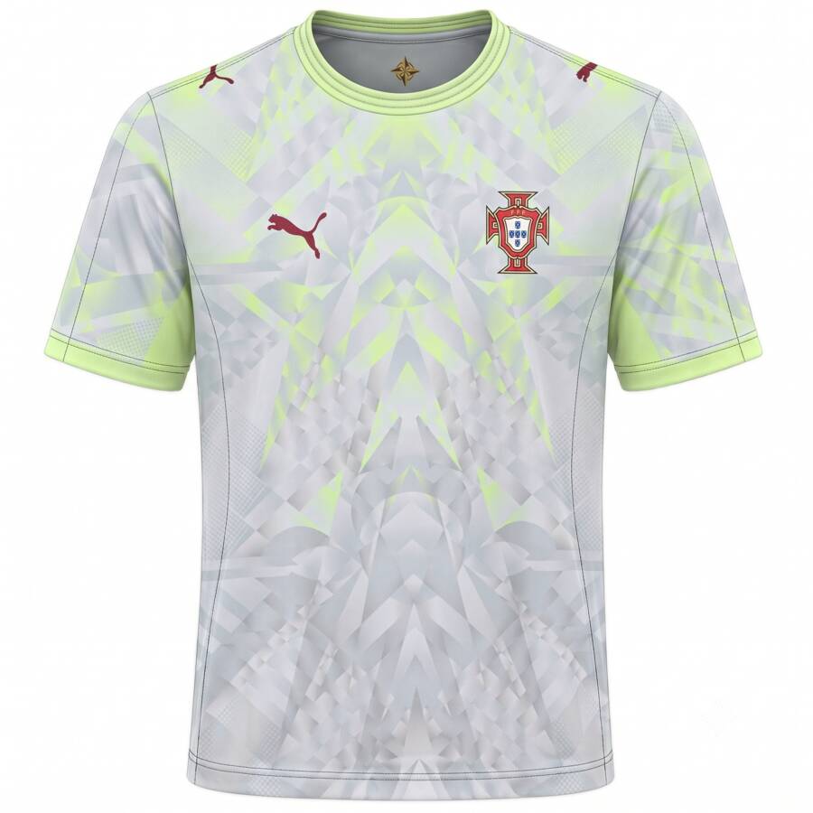 Portugal Goalkeeper Silver Football Shirt 2026