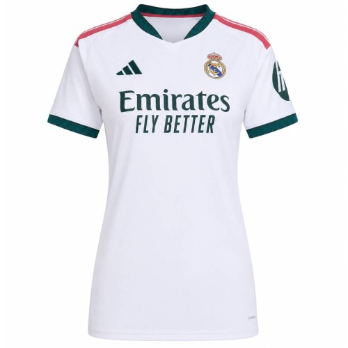 Real Madrid Home Womans Football Shirt 26 27