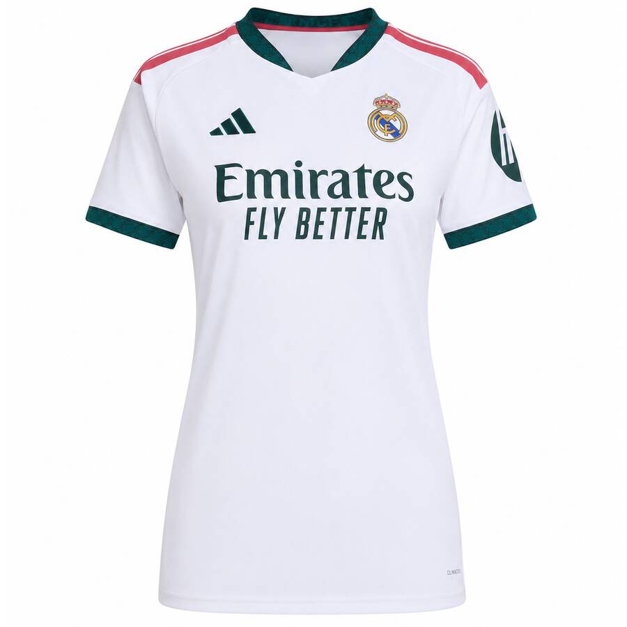 Real Madrid Home Womans Football Shirt 26 27