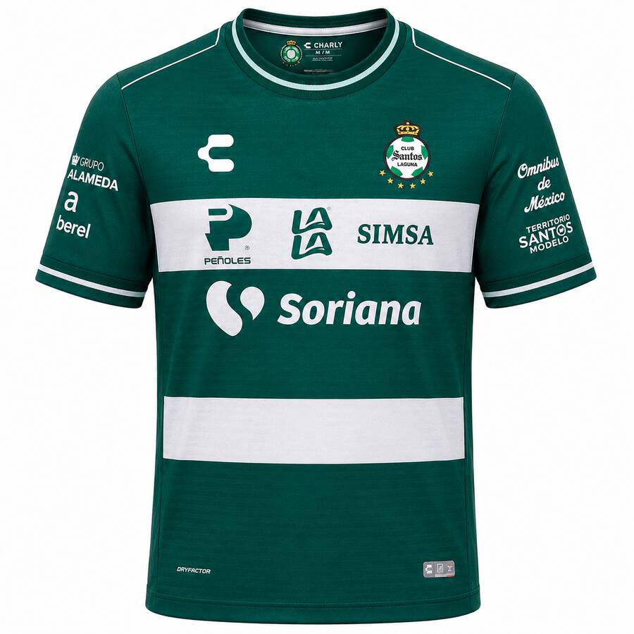 Santos Laguna Home Football Shirt 26 27