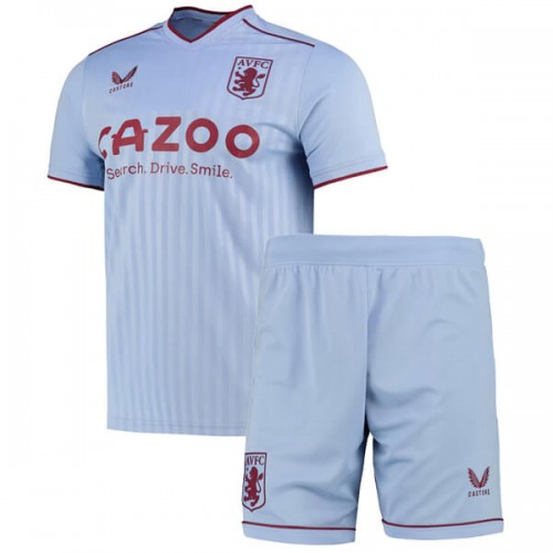 Aston Villa Away Kids Football Kit 2223