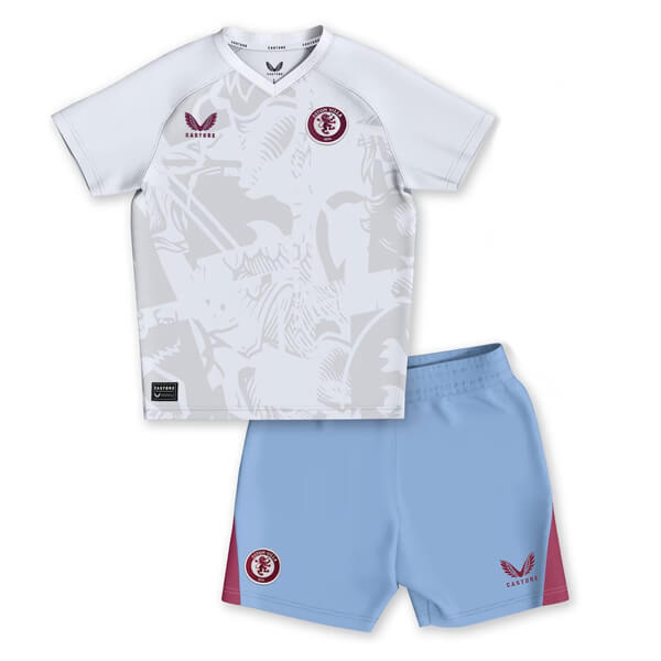 Aston Villa Away Kids Football Kit 23 24