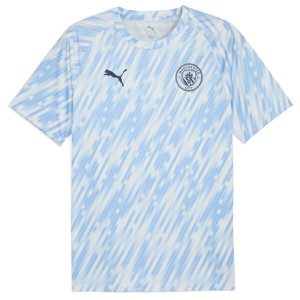 Manchester City Pre Match Training Football Top - Sky Blue