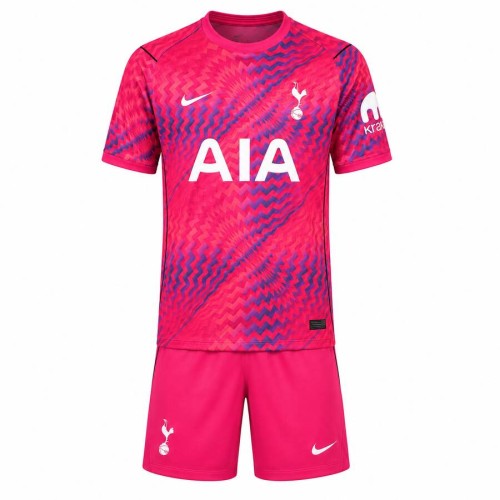 Tottenham Hotspur Goalkeeper Pink Kids Football Kit 26 27