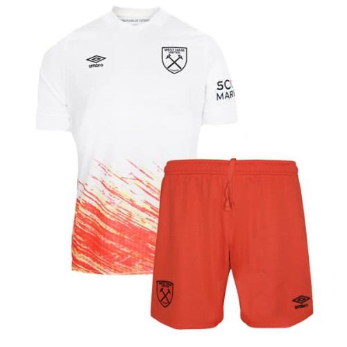West Ham Third Kids Football Kit 22 23