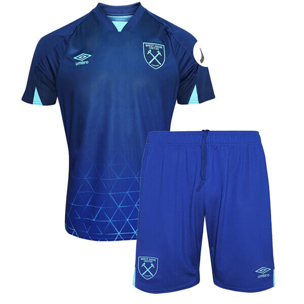 West Ham Third Kids Football Kit 23 24