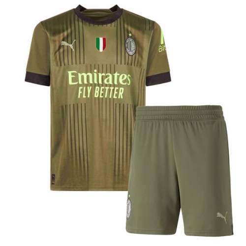 AC Milan Third Kids Football Kit 22 23