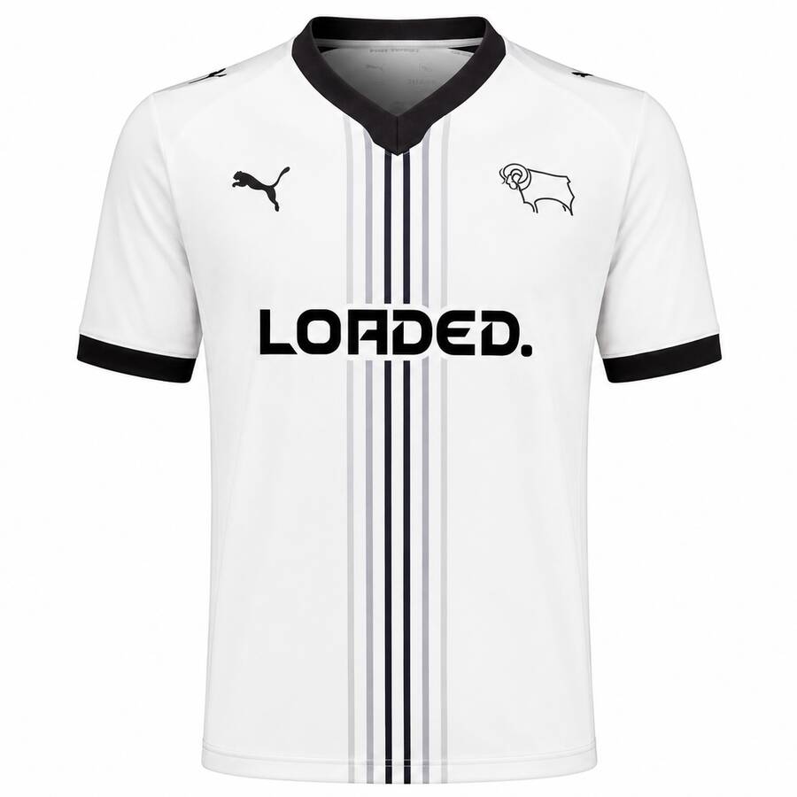 Derby County Home Football Shirt 26 27