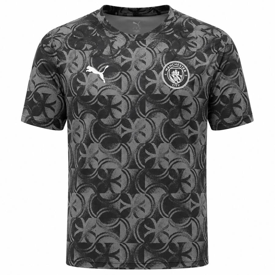 Manchester City Pre Match Black Training Football Top 26 27