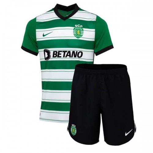 Sporting Lisbon Home Kids Football Kit 22 23