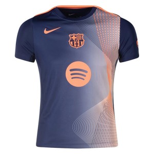 Barcelona Pre Match Training Football Top - Navy