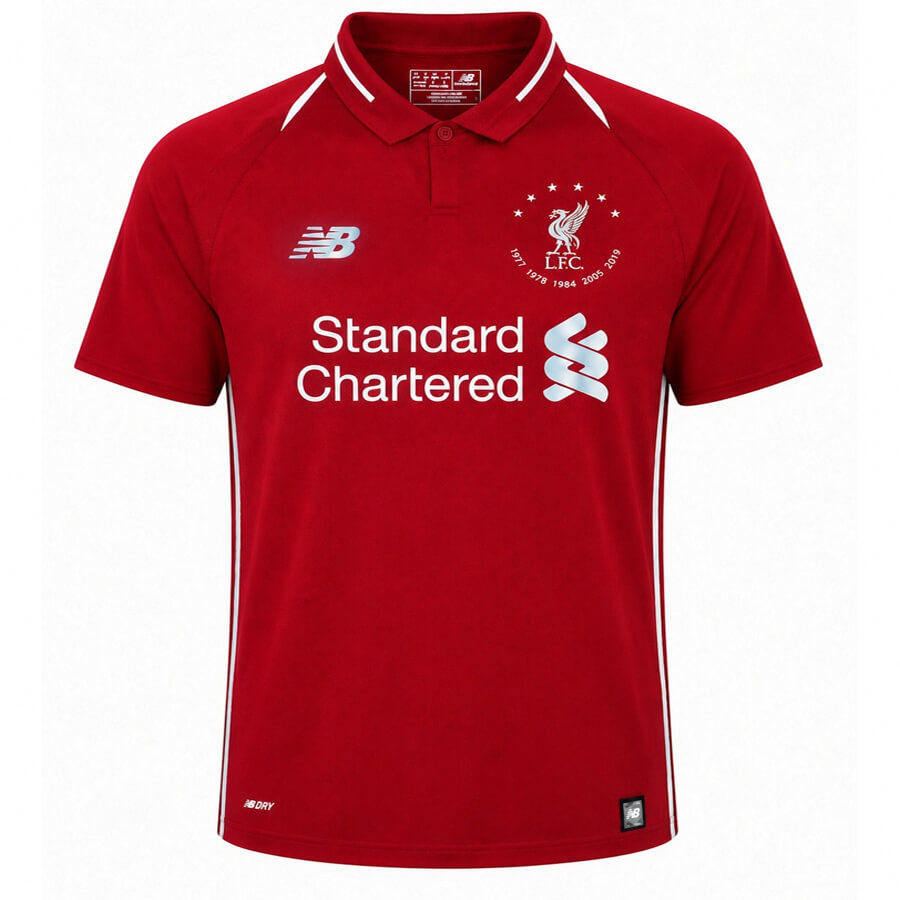 Liverpool 6 Times Euro 2018 2019 Football Shirt