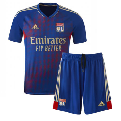 Lyon Third Kids Football Kit 22 23
