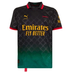 AC Milan X Off-White Fourth Football Shirt 24 25 - Black