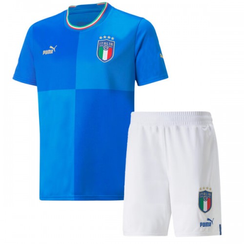 Italy Home Kids Football Kit 2022