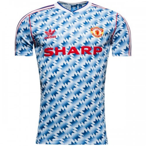 Retro Manchester United Away Football Shirt 90 92