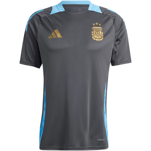 Argentina Pre Match Training Soccer Jersey - Black
