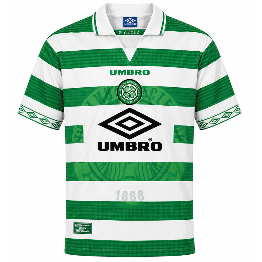 Celtic Home 1997 1999 Football Shirt