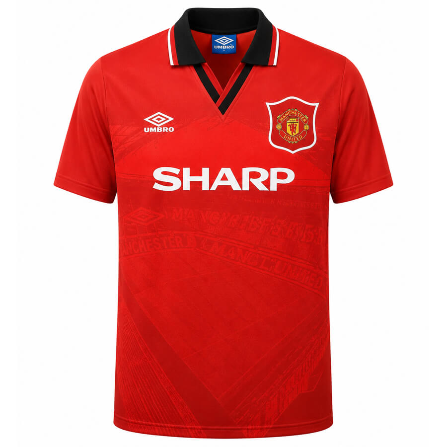 Manchester United Home 1994 1996 Football Shirt