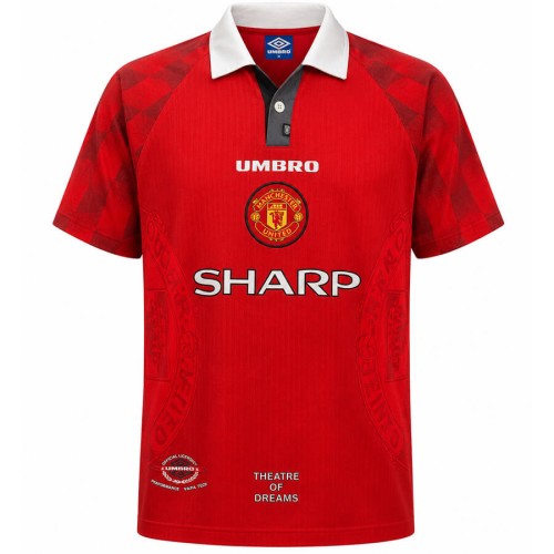 Manchester United Home 1996 1997 Football Shirt