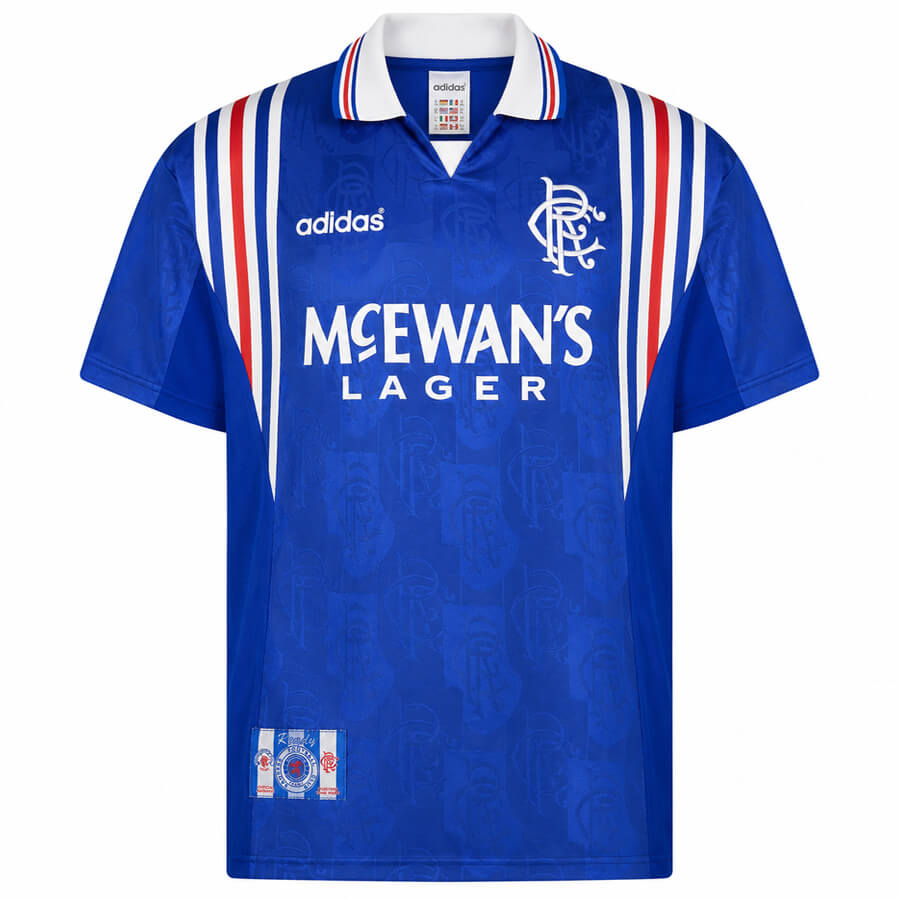 Rangers Home 1996 1997 Football Shirt