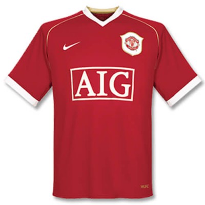 Retro Manchester United Home Football Shirt 06/07 - SoccerLord