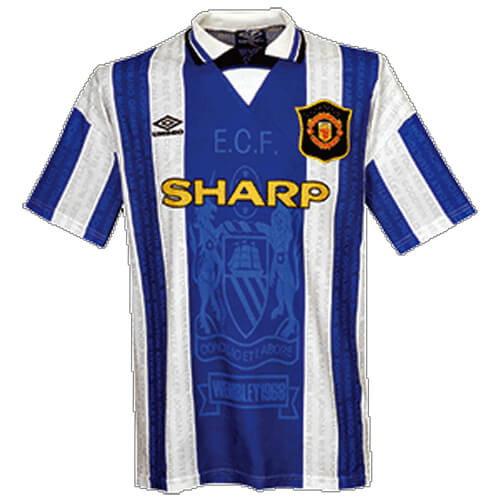 man united blue retro jersey