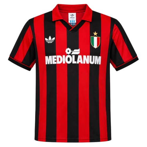 AC Milan Home 1991 1992 Football Shirt