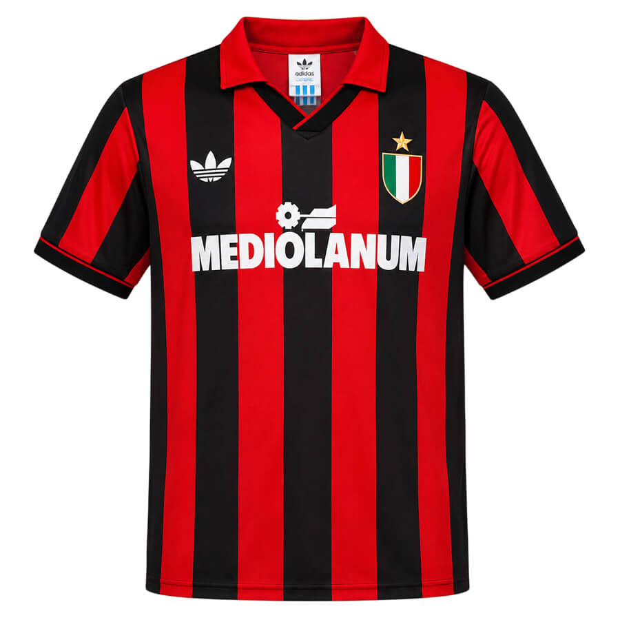 AC Milan Home 1991 1992 Football Shirt