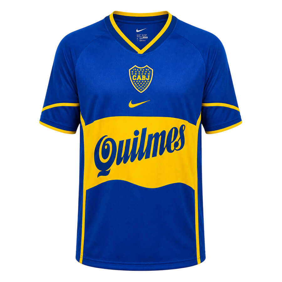 Boca Juniors Home 2001 2002 Football Shirt