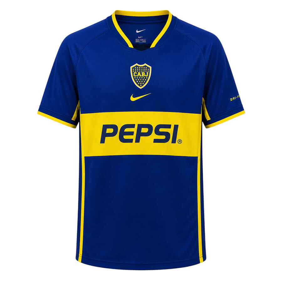 Boca Juniors Home 2002 2003 Football Shirt