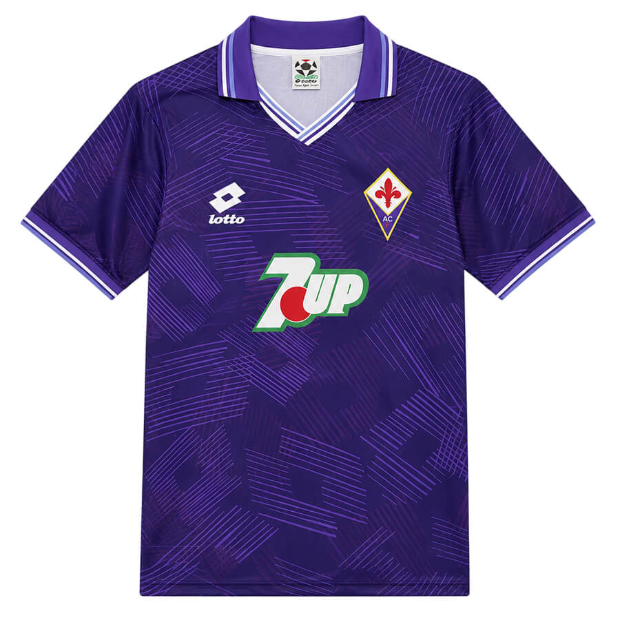 Fiorentina Home 1992 1993 Football Shirt