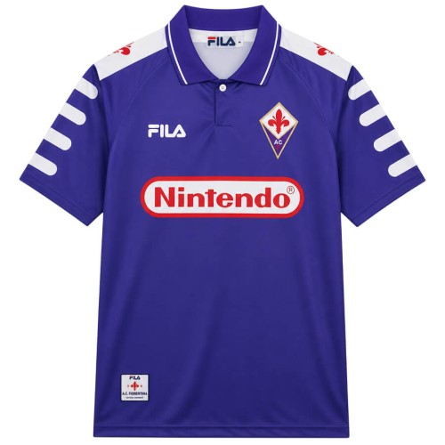 Fiorentina Home 1998 1999 Football Shirt
