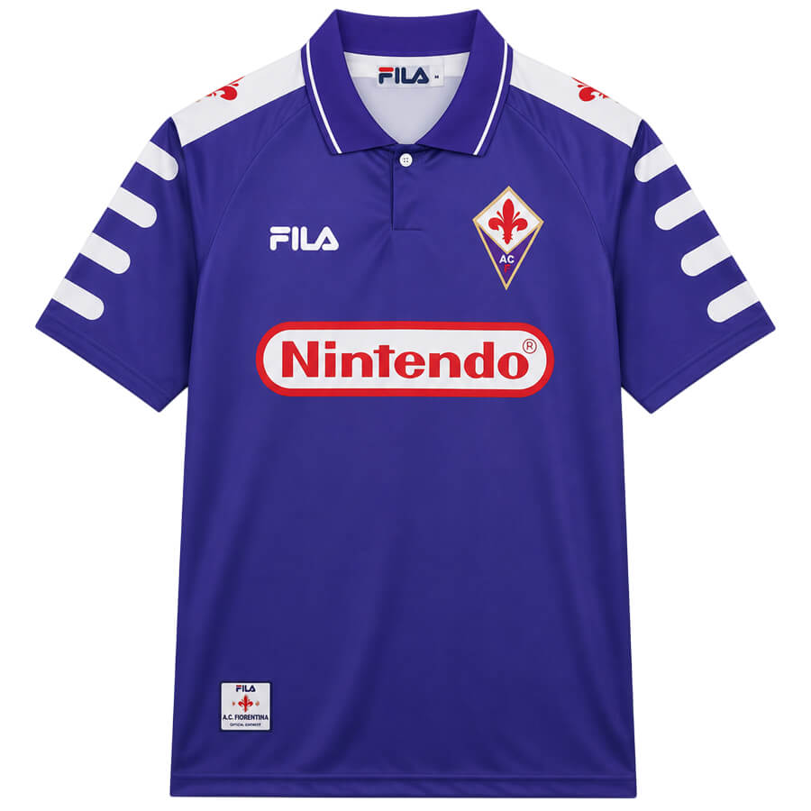 Fiorentina Home 1998 1999 Football Shirt