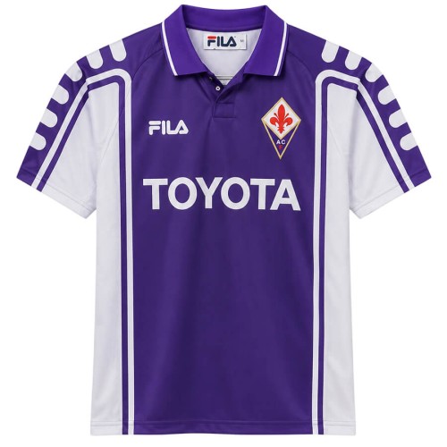 Fiorentina Home 1999 2000 Football Shirt