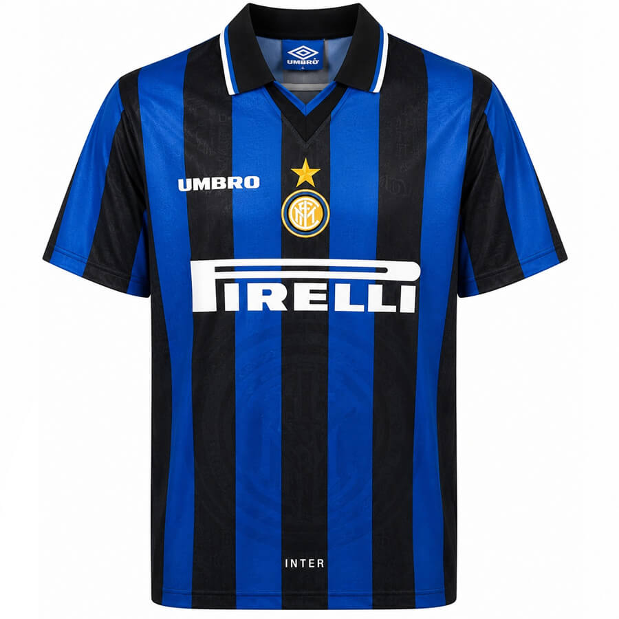 Inter Milan Home 1997 1998 Football Shirt